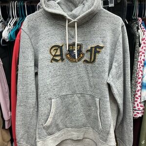 Vintage Abercrombie & Fitch Heather Gray Hoodie with Logo